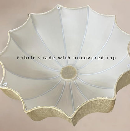 Lantern Fabric Pendant Light Modern Farmhouse Drum Chandelier Faux Silk Cloth Shade 3 Lights Wabi Sabi Light Fixture Farmhouse Ceiling Hanging Light for Dining Room Bedroom