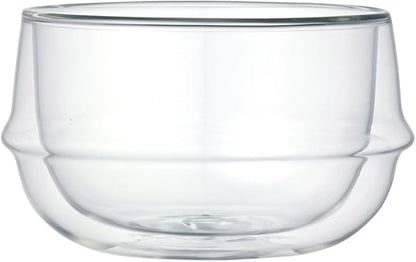 KINTO 23110 KRONOS Double Wall Soup Bowl, 11.2 fl oz (330 ml), Heat Resistant Glass, Microwave and Dishwasher Safe, Gift, Present