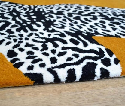 Hand Tufted Modern & Unique Animal Rugs 100% Wool, Soft and Durable Rugs for Your Living Room, Bedroom,Hall Or Any Room (Multi Colour E1, 7 X 10 Feet)