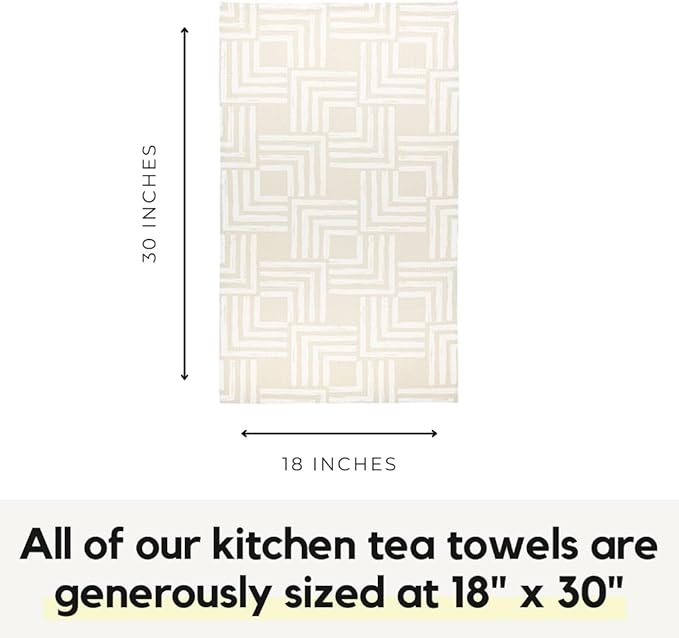 Modern Style Premium Kitchen Tea Towel Super Absorbent Fast Drying Microfiber Squared