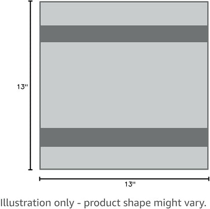 Hawmam Linen Luxury Cotton Washcloths 13x13 Inch - Large Hotel Spa Bathroom Face Towel | 12 Pack | Light Blue