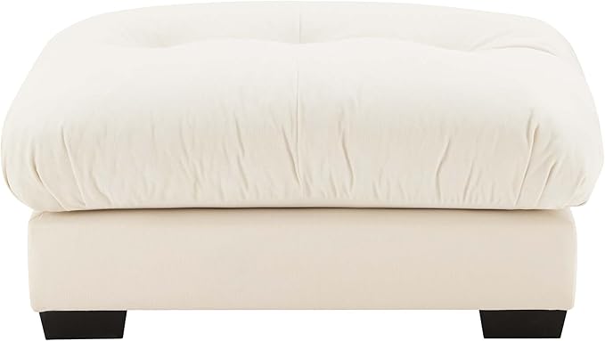 SoarFlash Velvet Sectional Sofa Ottoman, Beige