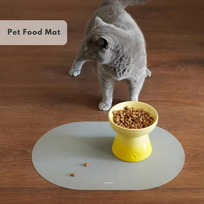 Clay Pink Oval Silicone Placemats Set of 4 – Heat Resistant, Waterproof, Easy to Clean Non-Slip Modern Dining Table Mats – Premium Leather Textured Japandi Kitchen Decor