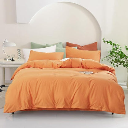 Pureant Peach Comforter Sets King Grapefruit Color Bedding Comforter Women Girls Luxurious Orange Pink Aesthetic Quilts Adults Teens Solid Coral Pink Modern Candy Bed Pure Peachy Pink Bed Blankets