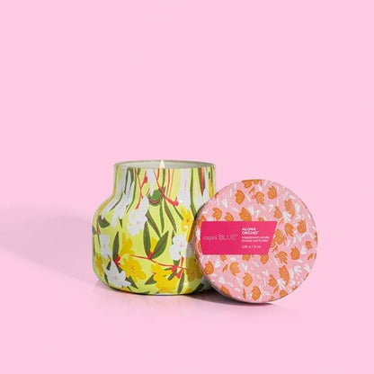 Capri Blue Scented Candles - Pattern Play Glass Jar Candles - Long Lasting Soy Wax Blend - Luxury Home Decor - Notes of Orchid, Jasmine, Gardenia & Floral Musk - Gifts for Women (Aloha Orchid, 8 oz)