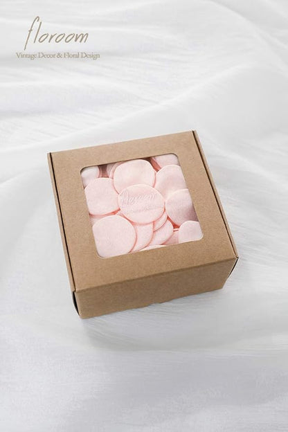 Floroom 300pcs Rose Petals Blush Faux Silk Flower Petals for Wedding Flower Girl Basket Pink Aisle Scatter Dinner Table Centerpieces Party Confetti Bridal Shower Romantic Night Decoration