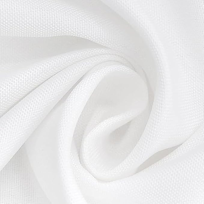 1 Pack White Table Cloth Rectangle Table 60 x 102 Inch Tablecloths for 6 Foot Rectangle Tables. Stain and Winkle Resistant Polyester Washable TableCloths for Parties Wedding Dining