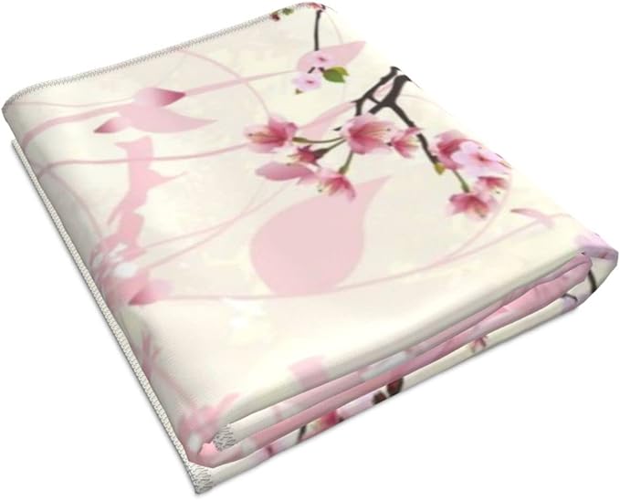 Cherry Blossoms Hand Towels Set of 2 Absorbent 15.7x27.5 Inch Kitchen Guest Towels
