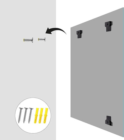 KOCUUY Large Frameless Mirror,55x36 Inch Rectangle Bathroom Vanity Mirror for Over Sink, Upgraded Shatterproof Unframed Design for Bedroom, Living Room, Entryway