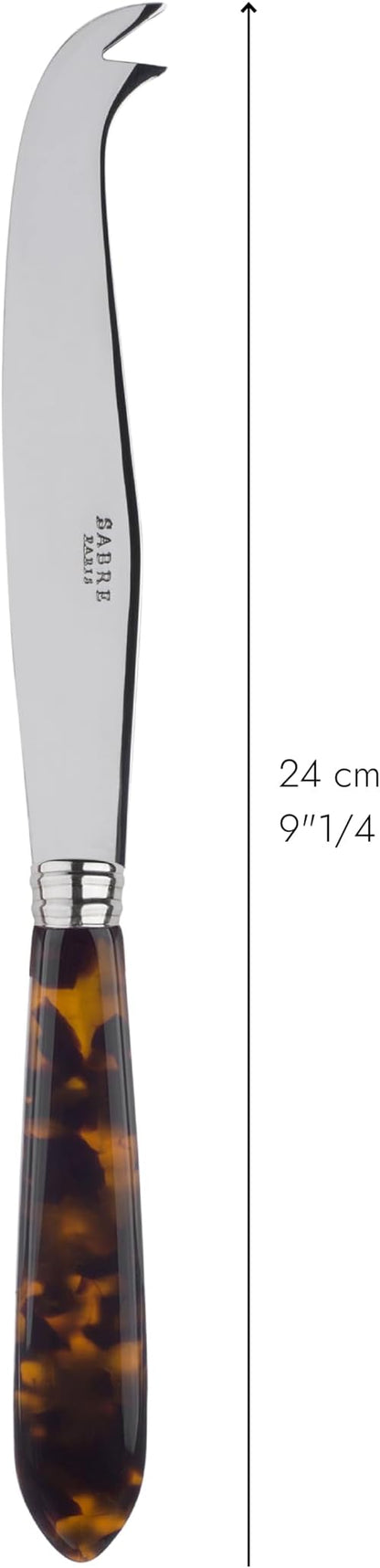 Cheese Knife 9.4 inches - Tortue Collection - Stainless Steel & Acrylic - Dishwasher Safe - Scaled Effect