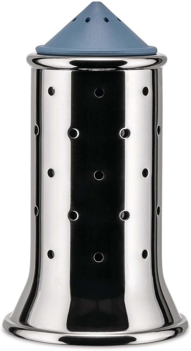 Alessi Michael Graves Salt Shaker - MGSAL, White, 6.3cm diameter, 11.3cm high
