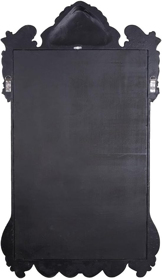 Howard Elliott Marquette Antique Oversized Full Length Mirror, Ornate Full Body Standing Floor Mirror, Large Leaning Wall Mirror for Bedroom & Living Room, Silver Leaf, 49" x 84" x 3" Inch