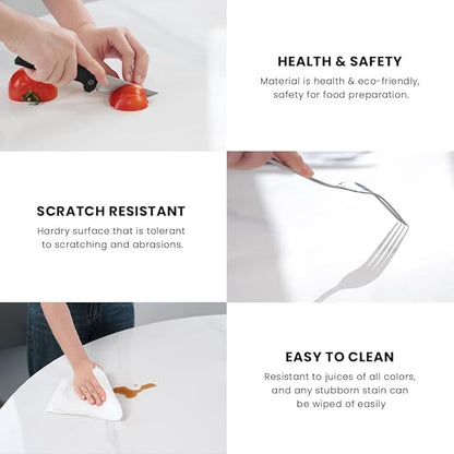 POVISON Round Dining Table with Lazy Susan, 59" Matte White Sintered Stone Top Dining Table with Gray Carbon Steel Pedestal, Modern Dining Room Table for Kitchen, Living Room (Table Only)