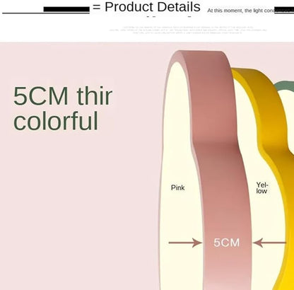 Modern Kids Room Ceiling Light,Close to Ceiling Light Fixtures with Remote Led Ceiling Lamp,Ceiling Lighting Fixture for Kids Bedroom/Kindergarten/Hallway/Balcony (Pink, 19in)