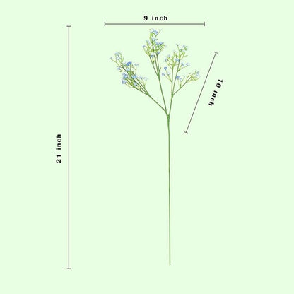 Babys Breath Artificial Flowers,12 Pcs Gypsophila Real Touch Flowers for Wedding Party Home Garden Decoration Blue