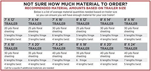 TCDesignerProducts Gold Tinsel Garland - 15' Long x 4" Wide, Parade Float Decorations for Trailer Or Golf Cart, Christmas Garland Décor for Home and Party