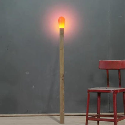 Sparkle LED Floor Lamp | Real Wood & PVC Design | 3000K Warm Glow | E12/E26 Bulb Compatible | Modern & Rustic Living Room Bedroom Office Lighting | Minimal Assembly