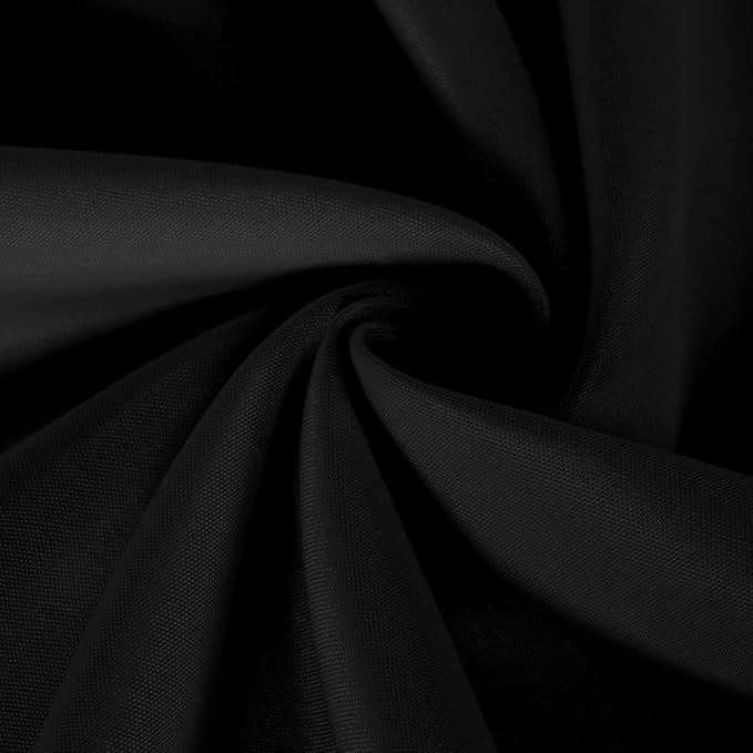 6 Pack Black Table Cloth Rectangle Table 60 x 84 Inch Tablecloths for 6 Foot Rectangle Tables. Stain and Winkle Resistant Polyester Washable TableCloths for Parties Wedding Dining