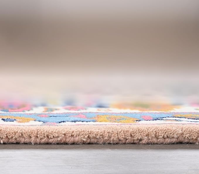 Hand Tufted Modern & Unique Animal Rugs 100% Wool, Soft and Durable Rugs for Your Living Room, Bedroom,Hall Or Any Room (Multi Colour P1, 8 X 10 Feet)