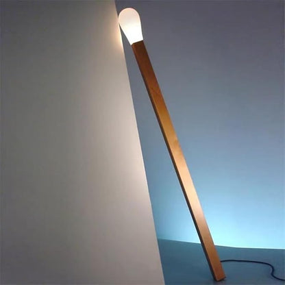 Sparkle LED Floor Lamp | Real Wood & PVC Design | 3000K Warm Glow | E12/E26 Bulb Compatible | Modern & Rustic Living Room Bedroom Office Lighting | Minimal Assembly