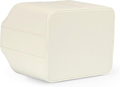 Londo PU Leather Remote Control Holder, Office Supplies Desk Organizer with Tablet Slot, Makeup Brush and Utensils Cube, Large Capacity Desk Caddy With 5 Compartments