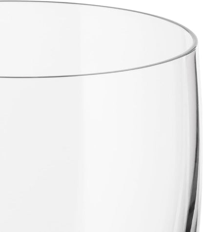 A di Alessi 5-1/4-Inch Glass Family Champagne Flute, Crystalline Glass, Set of 4 -