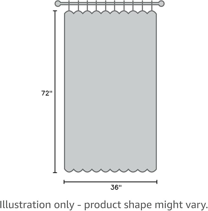 MitoVilla Tan Small Stall Shower Curtain 36 x 72, Taupe Half Size Narrow Polyester Linen Fabric Shower Curtains for Boho Farmhouse Bathroom Decor, Wrinkle Resistant Cloth Shower Curtain