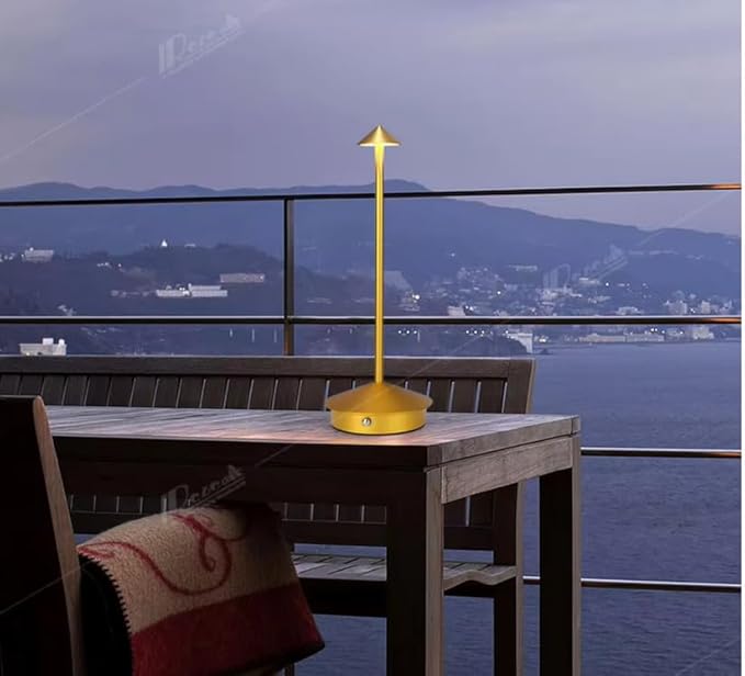 Regalia Rechargeable LED Table Lamp 2-Piece Set | Dimmable Wireless Cordless Lighting with USB-C Fast Charging | 3 Color Temperatures | Waterproof Modern Bedside, Living Room Outdoor Lamp