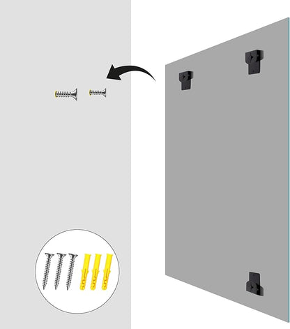 KOCUUY Frameless Bathroom Wall Mirror, 30"x36" Frameless Mirror for Bathroom Sink, Unframed Mirrors for Wall Upgraded Shatterproof Design, Modern Decorative for Bedroom, Living Room, Entryway