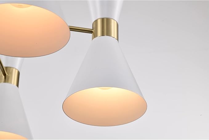 Mariet 25 Inch Modern Geometric Chandelier 5 Light