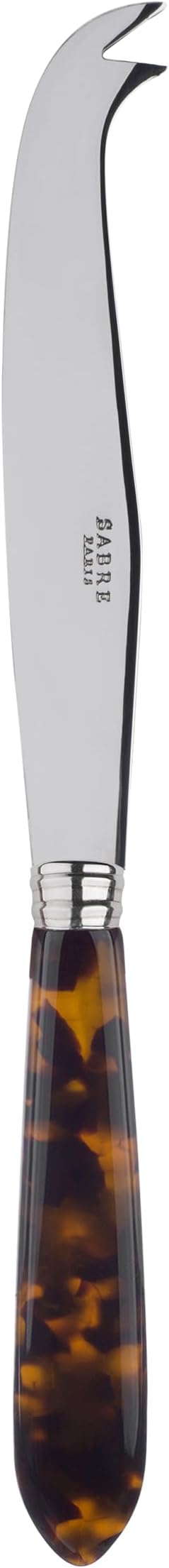 Cheese Knife 9.4 inches - Tortue Collection - Stainless Steel & Acrylic - Dishwasher Safe - Scaled Effect