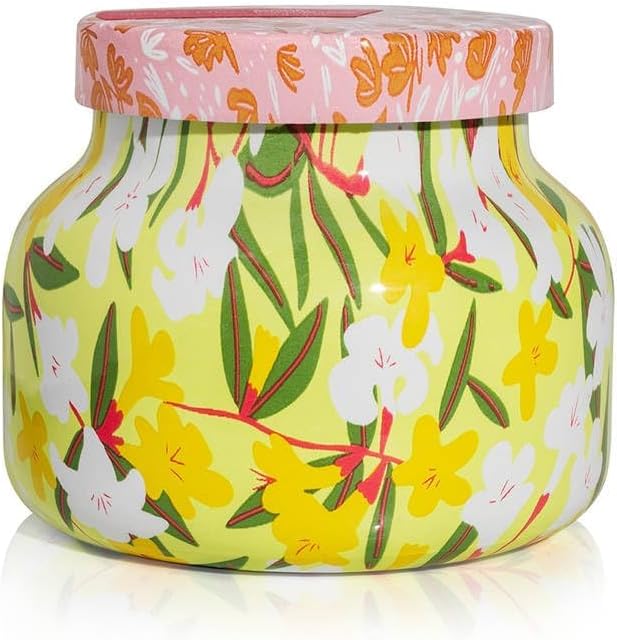 Capri Blue Scented Candles - Pattern Play Glass Jar Candles - Long Lasting Soy Wax Blend - Luxury Home Decor - Notes of Orchid, Jasmine, Gardenia & Floral Musk - Gifts for Women (Aloha Orchid, 8 oz)