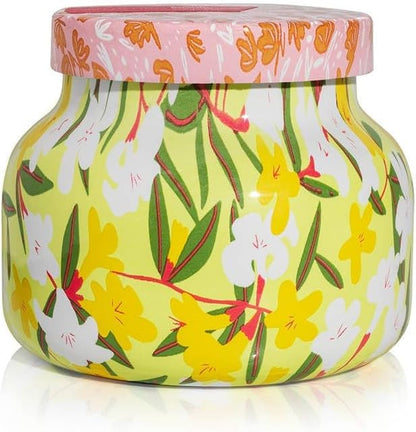 Capri Blue Scented Candles - Pattern Play Glass Jar Candles - Long Lasting Soy Wax Blend - Luxury Home Decor - Notes of Orchid, Jasmine, Gardenia & Floral Musk - Gifts for Women (Aloha Orchid, 8 oz)