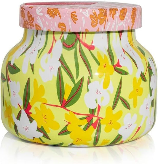 Capri Blue Scented Candles - Pattern Play Glass Jar Candles - Long Lasting Soy Wax Blend - Luxury Home Decor - Notes of Orchid, Jasmine, Gardenia & Floral Musk - Gifts for Women (Aloha Orchid, 8 oz)