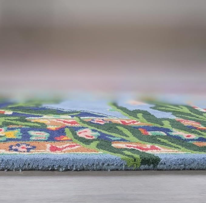 Hand Tufted Modern & Unique Animal Rugs 100% Wool, Soft and Durable Rugs for Your Living Room, Bedroom,Hall Or Any Room (Multi Colour W1, 5 X 8 Feet)