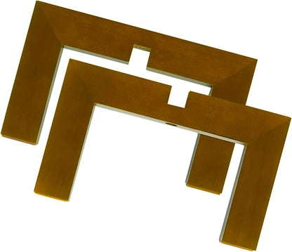 2 Pack Plant Stand Indoor Outdoor, Mid Century Plant Stand for Indoor Plants, Wood Modern Plant Holder Rattan Flower Plant stool, Low Short Boho Rustic Planter Stand, Fit 5-15 Inch Pot