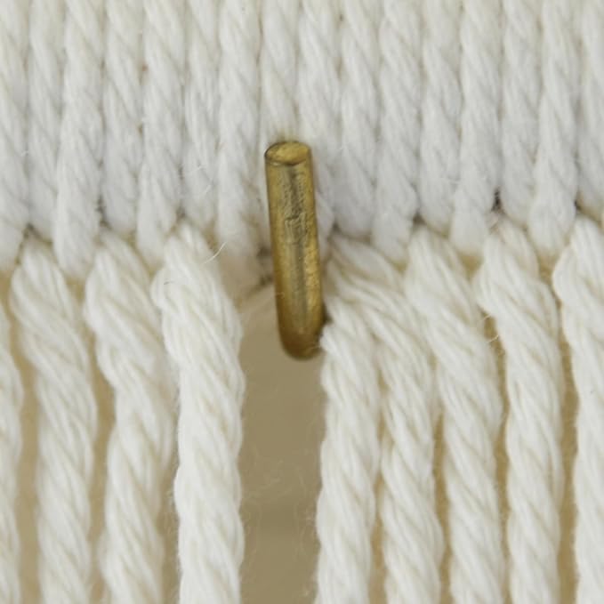 IOWER Macrame Wall Hanging Large Blue Dip Dyed Fiber Art Tapestry, Handmade Boho Wall Decor for Living Room Bedroom, Macrame Wall Art 57" W x 39" L