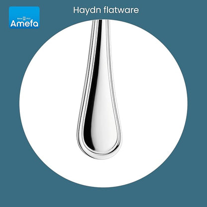 Amefa Haydn 20-piece 18/10 Stainless Steel Flatware Set, High Gloss Finish, Silverware Set Service for 4, Dishwasher Safe, Rust resistant Cutlery.