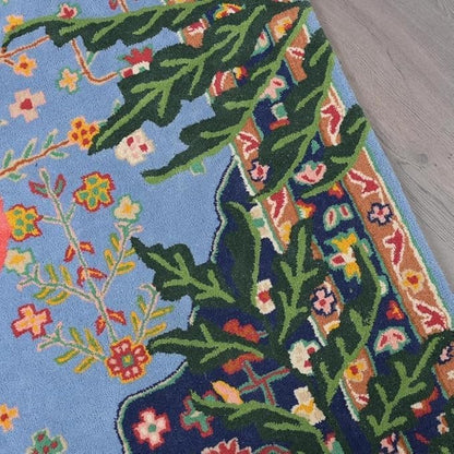 Hand Tufted Modern & Unique Animal Rugs 100% Wool, Soft and Durable Rugs for Your Living Room, Bedroom,Hall Or Any Room (Multi Colour W1, 12 X 18 Feet)