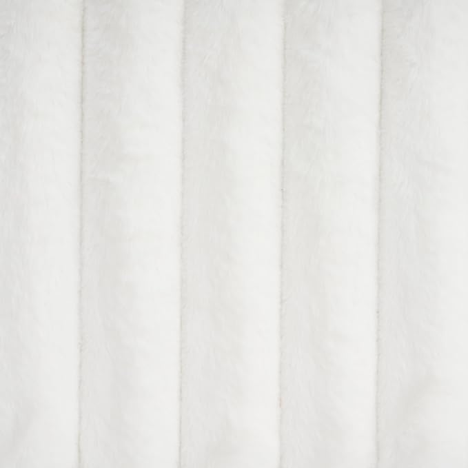 Queen Size Bed Frame, Upholstered Cloud Boucle Platform Beds Frames with Headboard, Anti-Collision Soft Rounded Corners Footboard, No Box Spring Required, Easy Assembly (37” White, Queen)