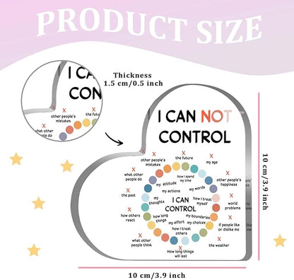 Mental Health Decor, Psychotherapy Affirmations Heart Acrylic Sign, School Counselor Sign, Therapy Anxiety Sign, Therapy Mental Health Gifts for Social Worker Classroom School Counseling Educational