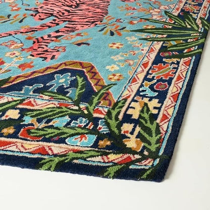 Hand Tufted Modern & Unique Animal Rugs 100% Wool, Soft and Durable Rugs for Your Living Room, Bedroom,Hall Or Any Room (Multi Colour S1, 9 X 12 Feet)