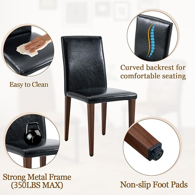 79" Dining Table Set for 10,Large Rectangular Dining Table Set for 10 with Cushioned Chairs,Modern Mid-Century Wood Dining Room Table Set for 10,Ideal for Dining & Gatherings (Walnut)