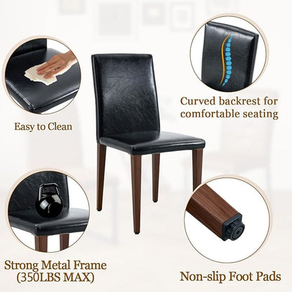 79" Dining Table Set for 10,Large Rectangular Dining Table Set for 10 with Cushioned Chairs,Modern Mid-Century Wood Dining Room Table Set for 10,Ideal for Dining & Gatherings (Walnut)