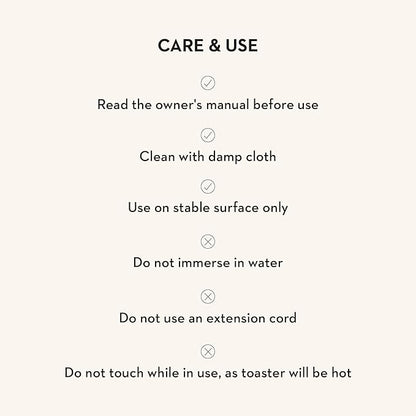 MACKENZIE-CHILDS 2-Slice Toaster, Decorative Toaster for Kitchen, Brown-and-White Mocha Check