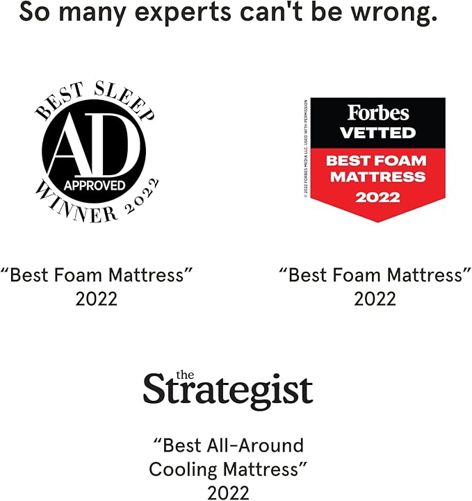 Tuft & Needle Mint Medium Firm Cal King Size Adaptive Foam Mattress in a Box, Cooling Pressure Relief, Supportive, 100 Night Trial, Fiberglass-Free, CertiPUR-US, 10-Year Limited Warranty