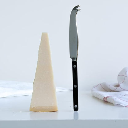 Cheese Knife 9.4 inches - Bistrot Collection - All Cheeses - Stainless Steel & Nylon - Dishwasher Safe - Black - Brilliant Finish