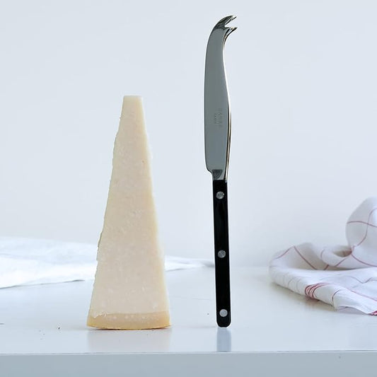 Cheese Knife 9.4 inches - Bistrot Collection - All Cheeses - Stainless Steel & Nylon - Dishwasher Safe - Black - Brilliant Finish