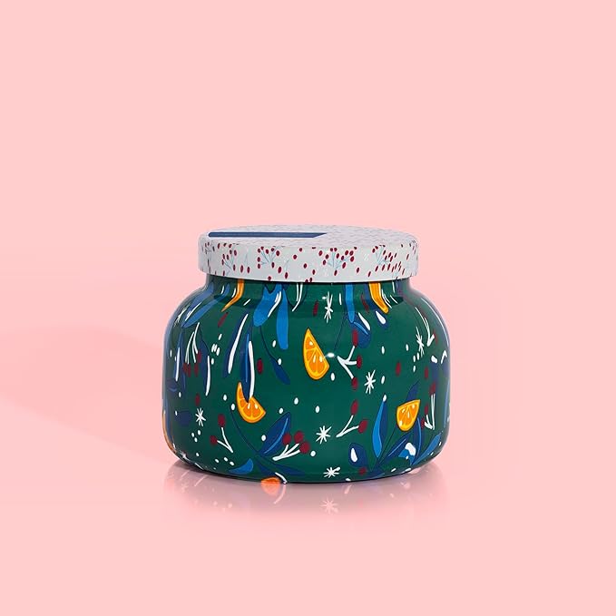 Capri Blue Pattern Play Signature Holiday Candle - Luxury Holiday Scented Candle for Home- Long Lasting Soy Wax Blend - Comes in Decorative Glass Jar (Volcano, 19 oz)