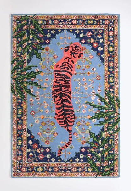 Hand Tufted Modern & Unique Animal Rugs 100% Wool, Soft and Durable Rugs for Your Living Room, Bedroom,Hall Or Any Room (Multi Colour W1, 6 X 9 Feet)